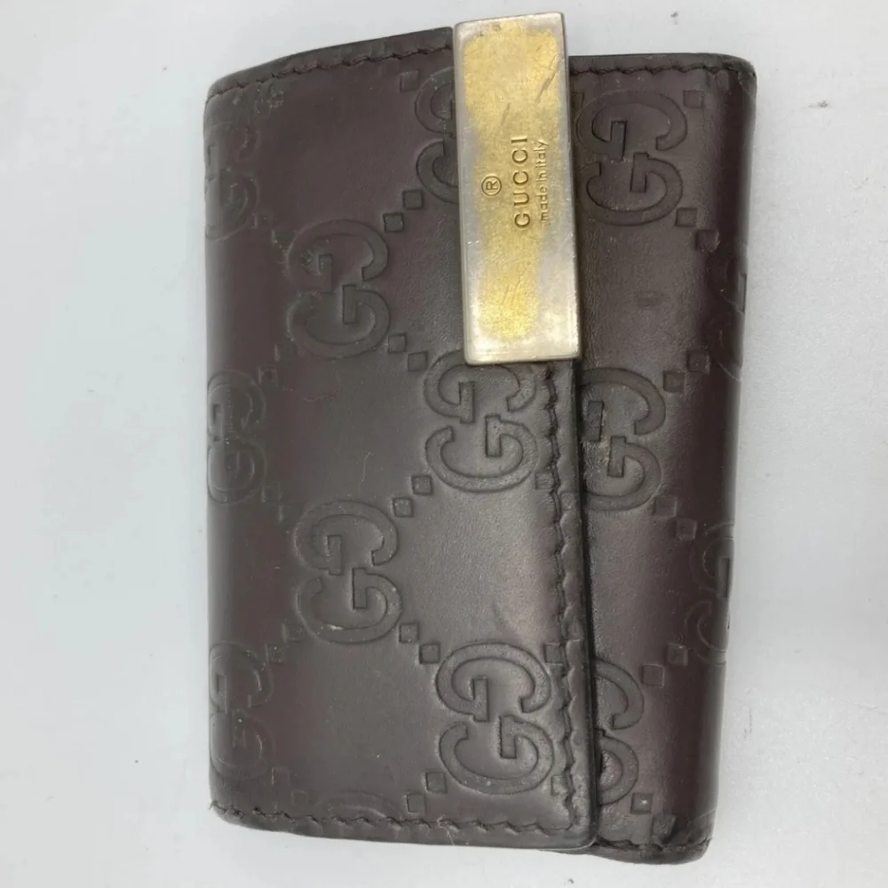 🤎🔹️GUCCI🔹️  Key case holder GG Cow Leather  Guccissima Brown ✨️
